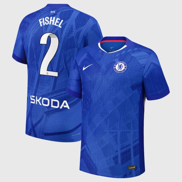 Chelsea Stores – Best Selection of chelsea wsl nike dri-fit adv home match shirt 2025-26 – youth with fishel 2 printing Chelsea Gear