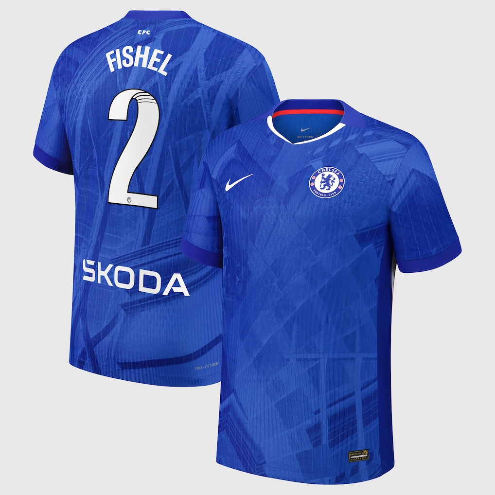 Chelsea Stores – Best Selection of chelsea wsl nike dri-fit adv home match shirt 2025-26 – youth with fishel 2 printing Chelsea Gear