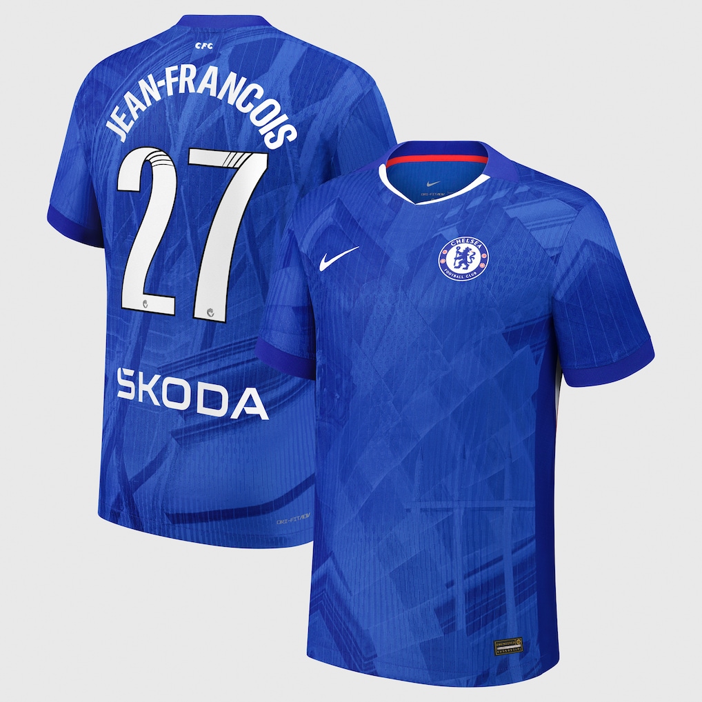 Chelsea Stores – Best Selection of chelsea wsl nike dri-fit adv home match shirt 2025-26 – youth with jean-francois 27 printing Chelsea Gear