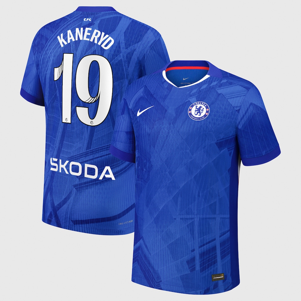 Chelsea Stores – Best Selection of chelsea wsl nike dri-fit adv home match shirt 2025-26 – youth with kaneryd 19 printing Chelsea Gear