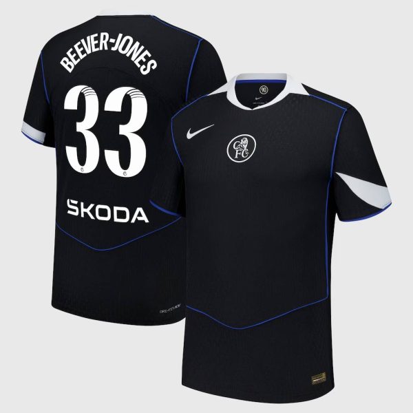 Chelsea Stores – Best Selection of chelsea wsl nike dri fit adv third match shirt 2025-26 with beever-jones 33 printing Chelsea Gear