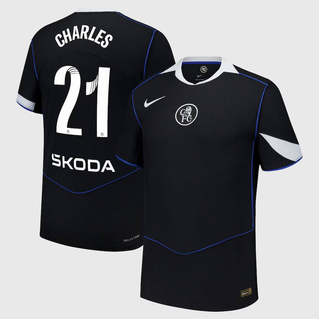Chelsea Stores – Best Selection of chelsea wsl nike dri fit adv third match shirt 2025-26 with charles 21 printing Chelsea Gear