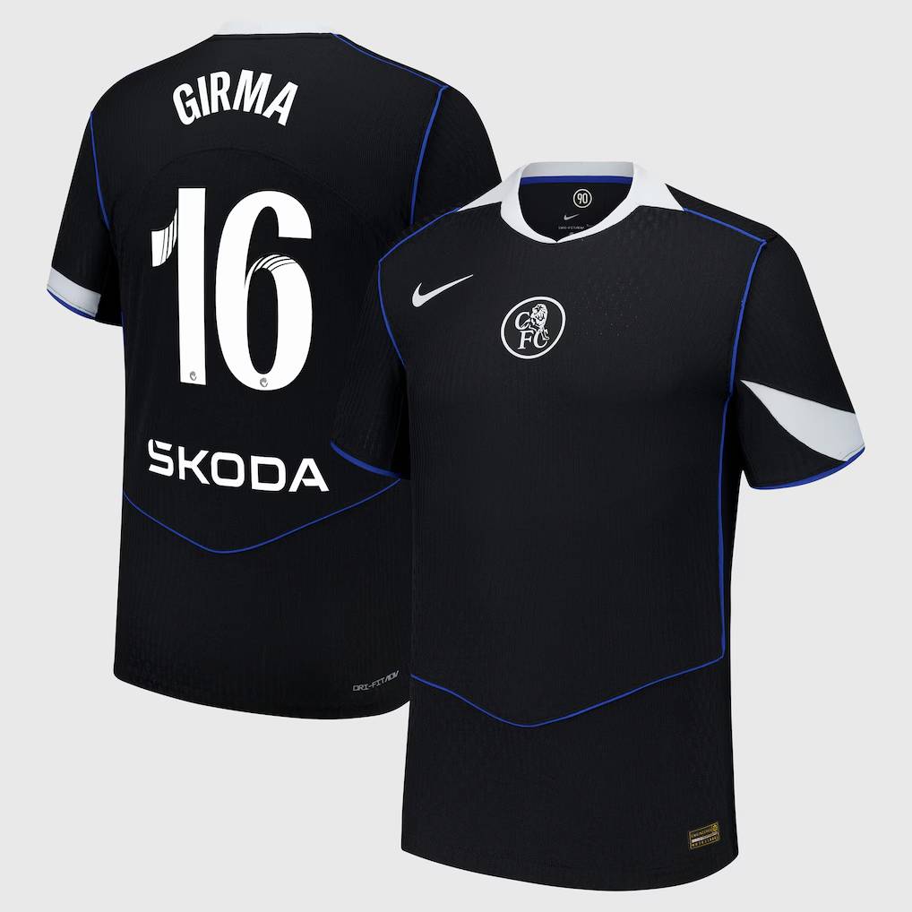 Chelsea Stores – Best Selection of chelsea wsl nike dri fit adv third match shirt 2025-26 with girma 16 printing Chelsea Gear
