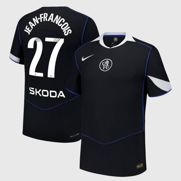 Chelsea Stores – Best Selection of chelsea wsl nike dri fit adv third match shirt 2025-26 with jean-francois 27 printing Chelsea Gear