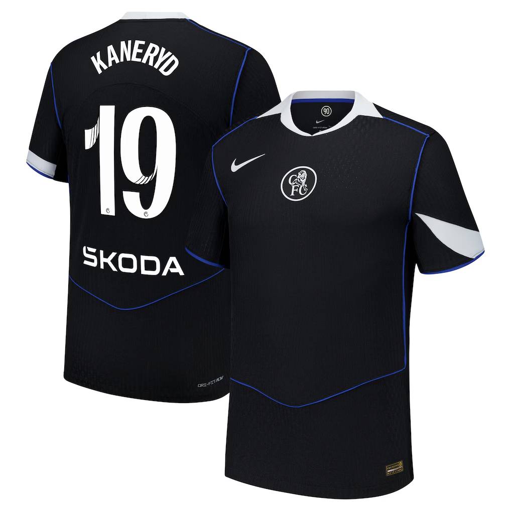 Chelsea Stores – Best Selection of chelsea wsl nike dri fit adv third match shirt 2025-26 with kaneryd 19 printing Chelsea Gear