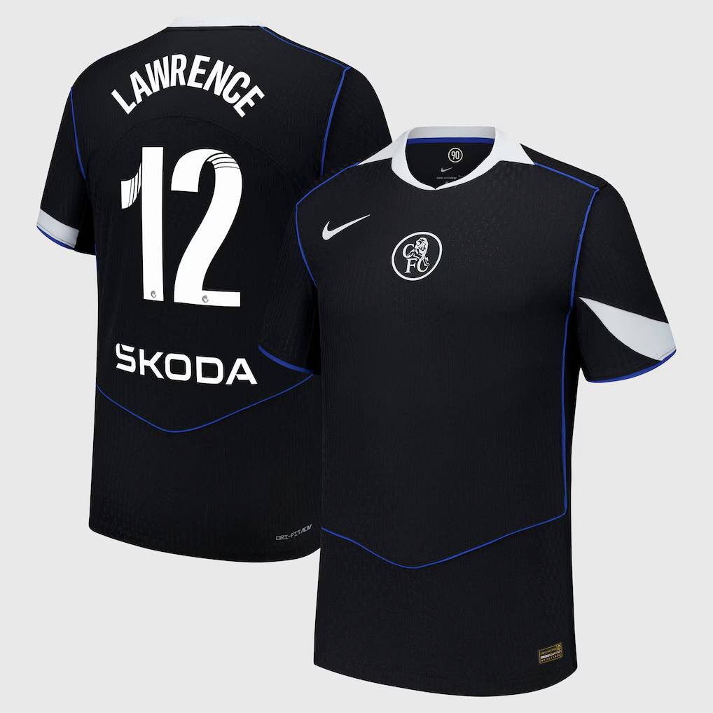 Chelsea Stores – Best Selection of chelsea wsl nike dri fit adv third match shirt 2025-26 with lawrence 12 printing Chelsea Gear