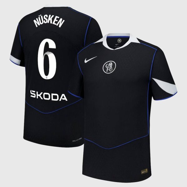 Chelsea Stores – Best Selection of chelsea wsl nike dri fit adv third match shirt 2025-26 with nüsken 6 printing Chelsea Gear