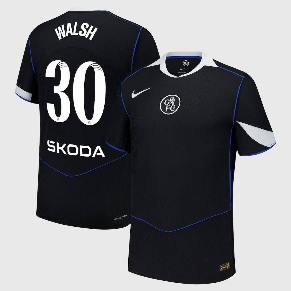 Chelsea Stores – Best Selection of chelsea wsl nike dri fit adv third match shirt 2025-26 with walsh 30 printing Chelsea Gear