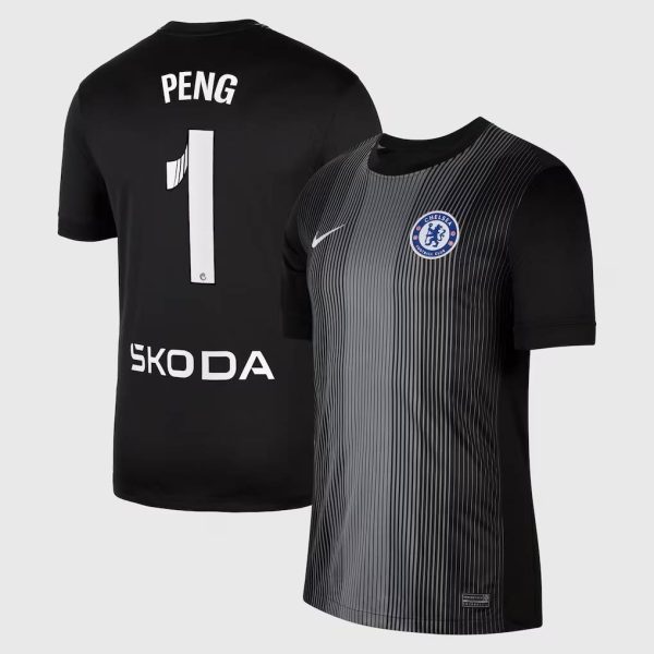 Chelsea Stores – Best Selection of chelsea wsl nike goalkeeper stadium shirt 2025-26 – youth with peng 1 printing Chelsea Gear