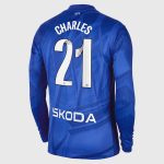 Chelsea Stores – Best Selection of chelsea wsl nike home stadium shirt 2025-26 – long sleeve with charles 21 printing Chelsea Gear
