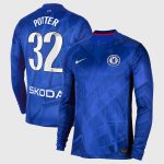 Chelsea Stores – Best Selection of chelsea wsl nike home stadium shirt 2025-26 – long sleeve with potter 32 printing Chelsea Gear