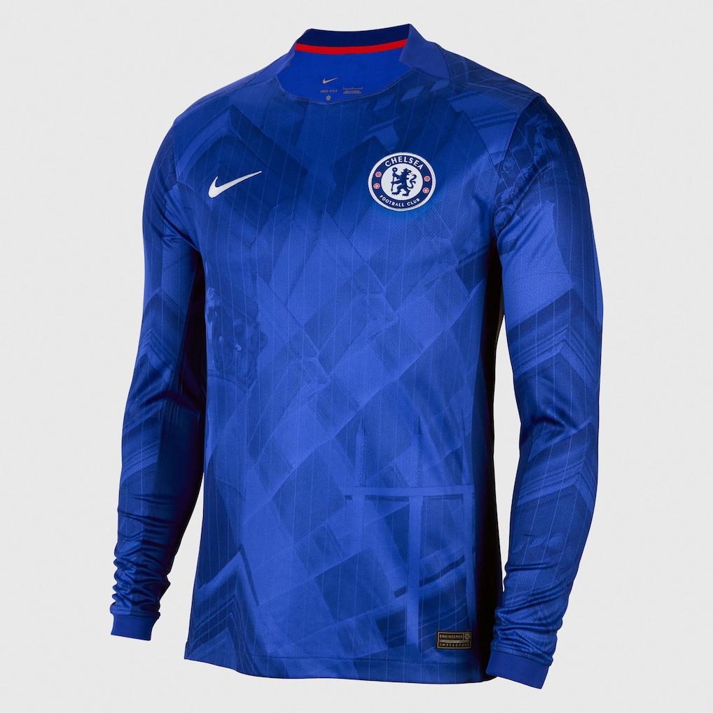 Chelsea Stores – Best Selection of chelsea wsl nike home stadium shirt 2025-26 – long sleeve with potter 32 printing Chelsea Gear