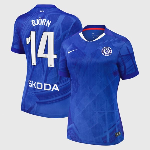 Chelsea Stores – Best Selection of chelsea wsl nike home stadium shirt 2025-26 – womens with björn 14 printing Chelsea Gear