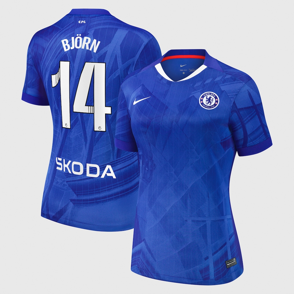 Chelsea Stores – Best Selection of chelsea wsl nike home stadium shirt 2025-26 – womens with björn 14 printing Chelsea Gear