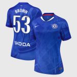Chelsea Stores – Best Selection of chelsea wsl nike home stadium shirt 2025-26 – womens with brown 53 printing Chelsea Gear
