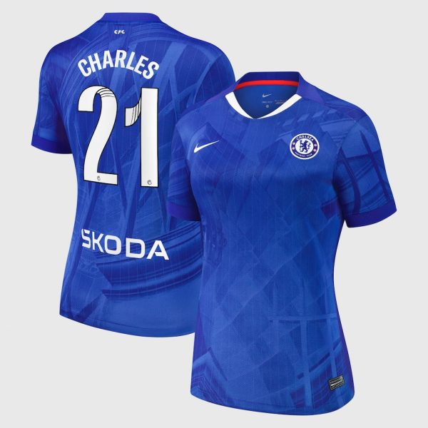 Chelsea Stores – Best Selection of chelsea wsl nike home stadium shirt 2025-26 – womens with charles 21 printing Chelsea Gear