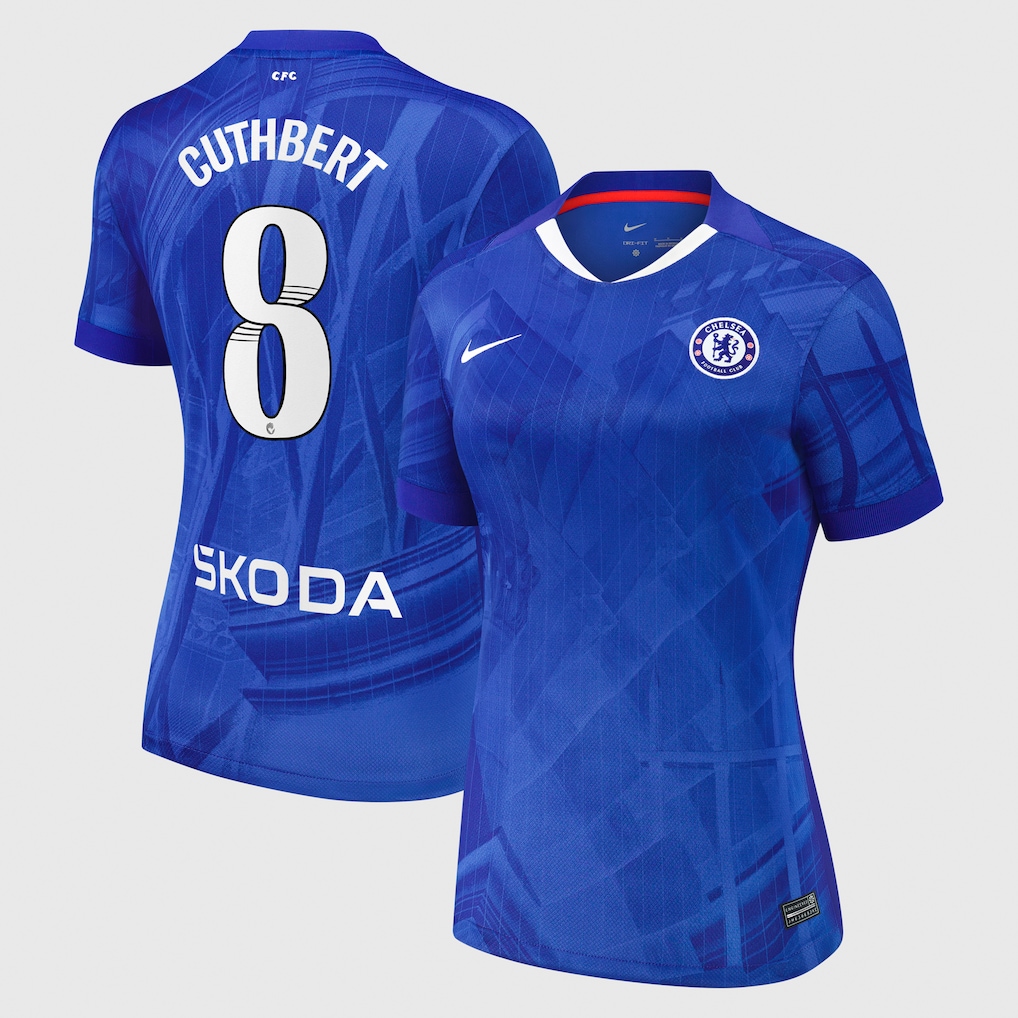 Chelsea Stores – Best Selection of chelsea wsl nike home stadium shirt 2025-26 – womens with cuthbert 8 printing Chelsea Gear