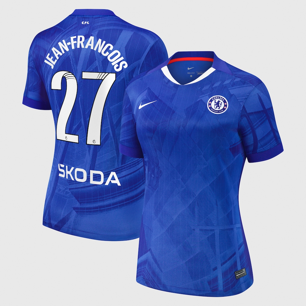 Chelsea Stores – Best Selection of chelsea wsl nike home stadium shirt 2025-26 – womens with jean-francois 27 printing Chelsea Gear