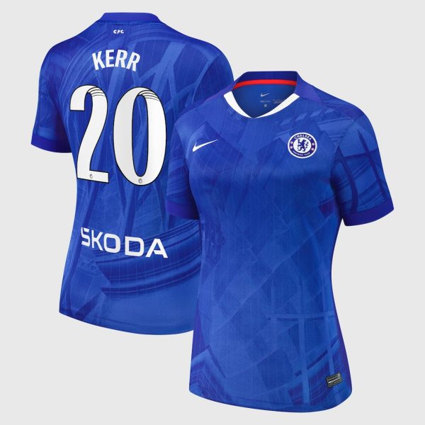 Chelsea Stores – Best Selection of chelsea wsl nike home stadium shirt 2025-26 – womens with kerr 20 printing Chelsea Gear