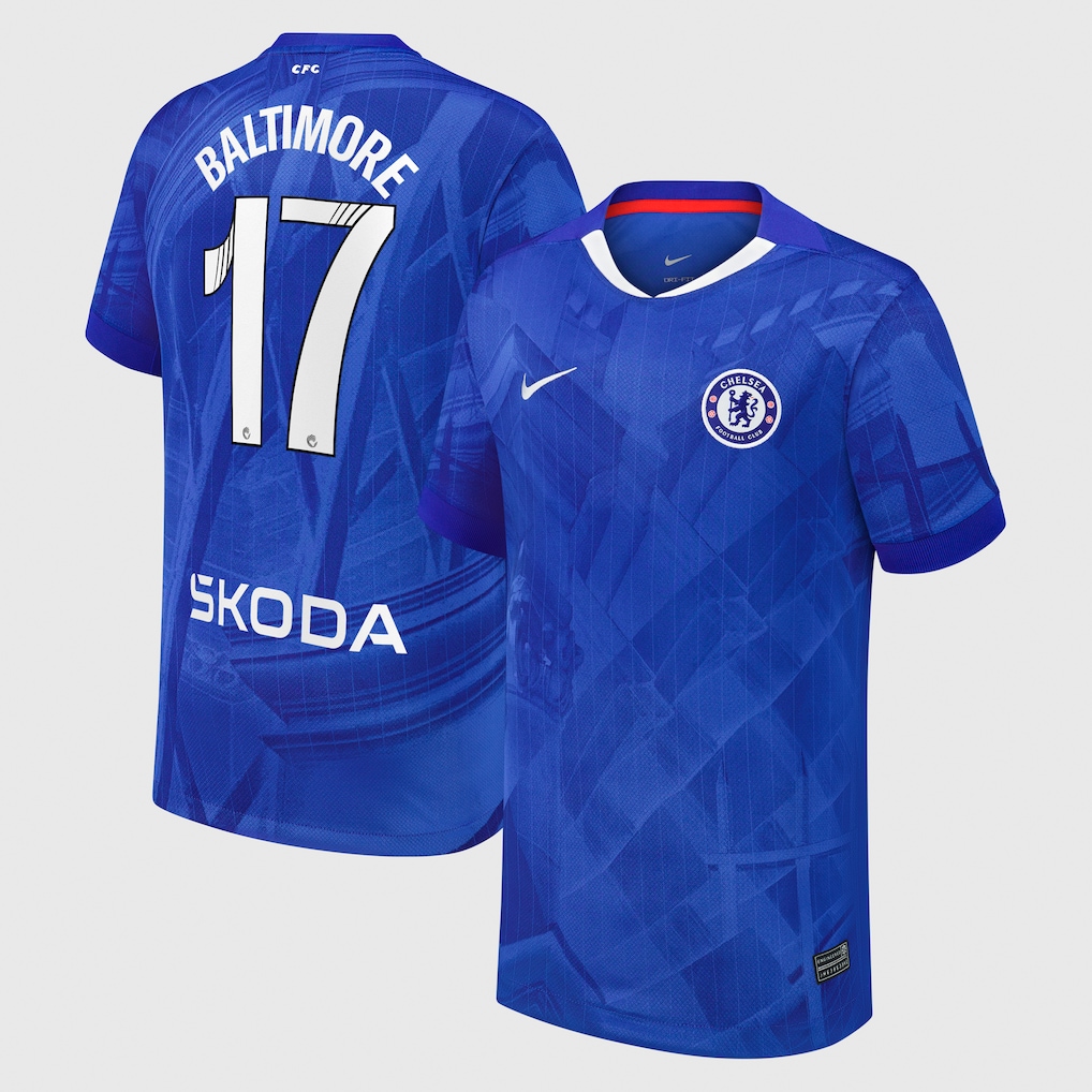 Chelsea Stores – Best Selection of chelsea wsl nike home stadium shirt 2025-26 – youth with baltimore 17 printing Chelsea Gear