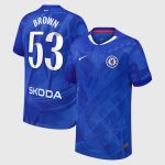 Chelsea Stores – Best Selection of chelsea wsl nike home stadium shirt 2025-26 – youth with brown 53 printing Chelsea Gear