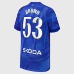 Chelsea Stores – Best Selection of chelsea wsl nike home stadium shirt 2025-26 – youth with brown 53 printing Chelsea Gear