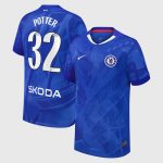 Chelsea Stores – Best Selection of chelsea wsl nike home stadium shirt 2025-26 – youth with potter 32 printing Chelsea Gear