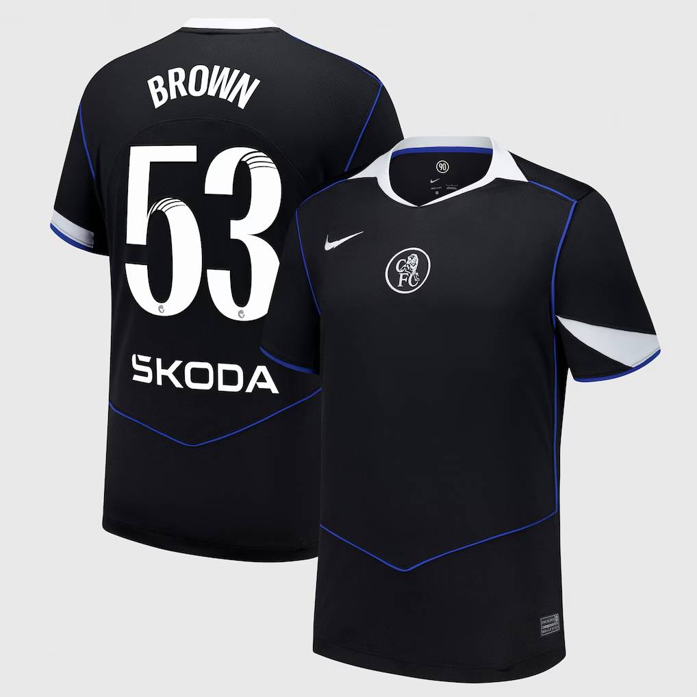 Chelsea Stores – Best Selection of chelsea wsl nike third stadium shirt 2025-26 with brown 53 printing Chelsea Gear
