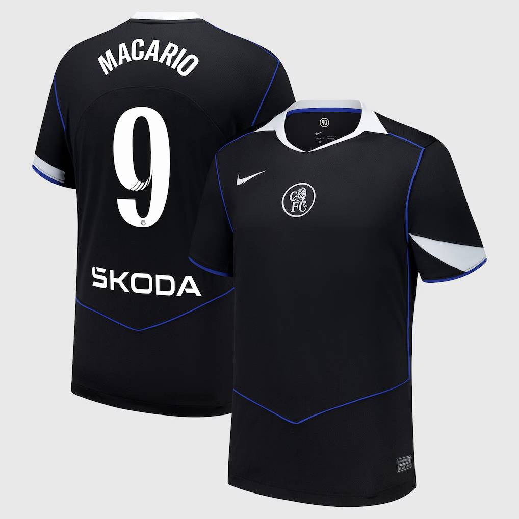 Chelsea Stores – Best Selection of chelsea wsl nike third stadium shirt 2025-26 with macario 9 printing Chelsea Gear