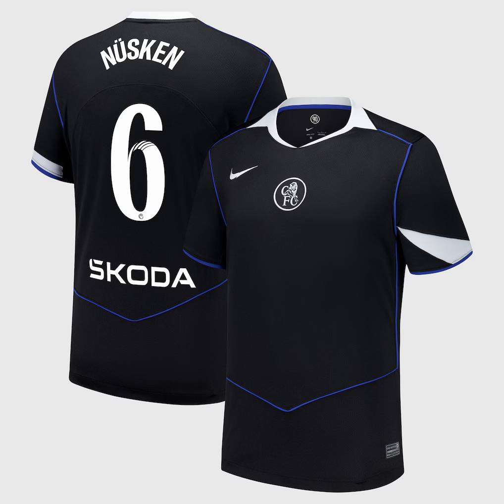 Chelsea Stores – Best Selection of chelsea wsl nike third stadium shirt 2025-26 with nüsken 6 printing Chelsea Gear
