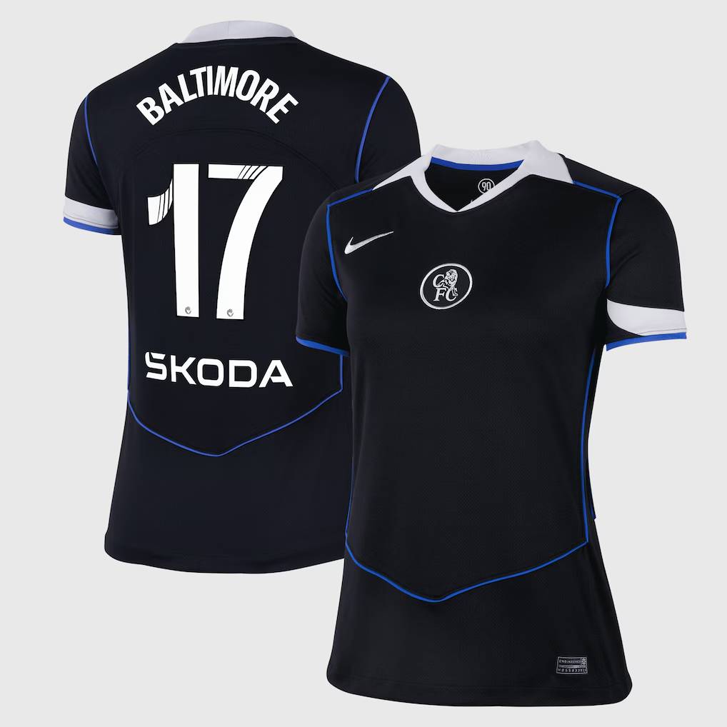 Chelsea Stores – Best Selection of chelsea wsl nike third stadium shirt 2025-26 – womens with baltimore 17 printing Chelsea Gear