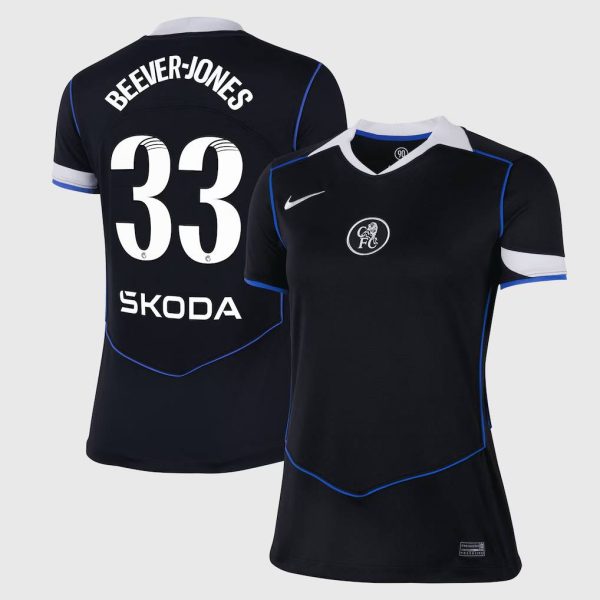 Chelsea Stores – Best Selection of chelsea wsl nike third stadium shirt 2025-26 – womens with beever-jones 33 printing Chelsea Gear
