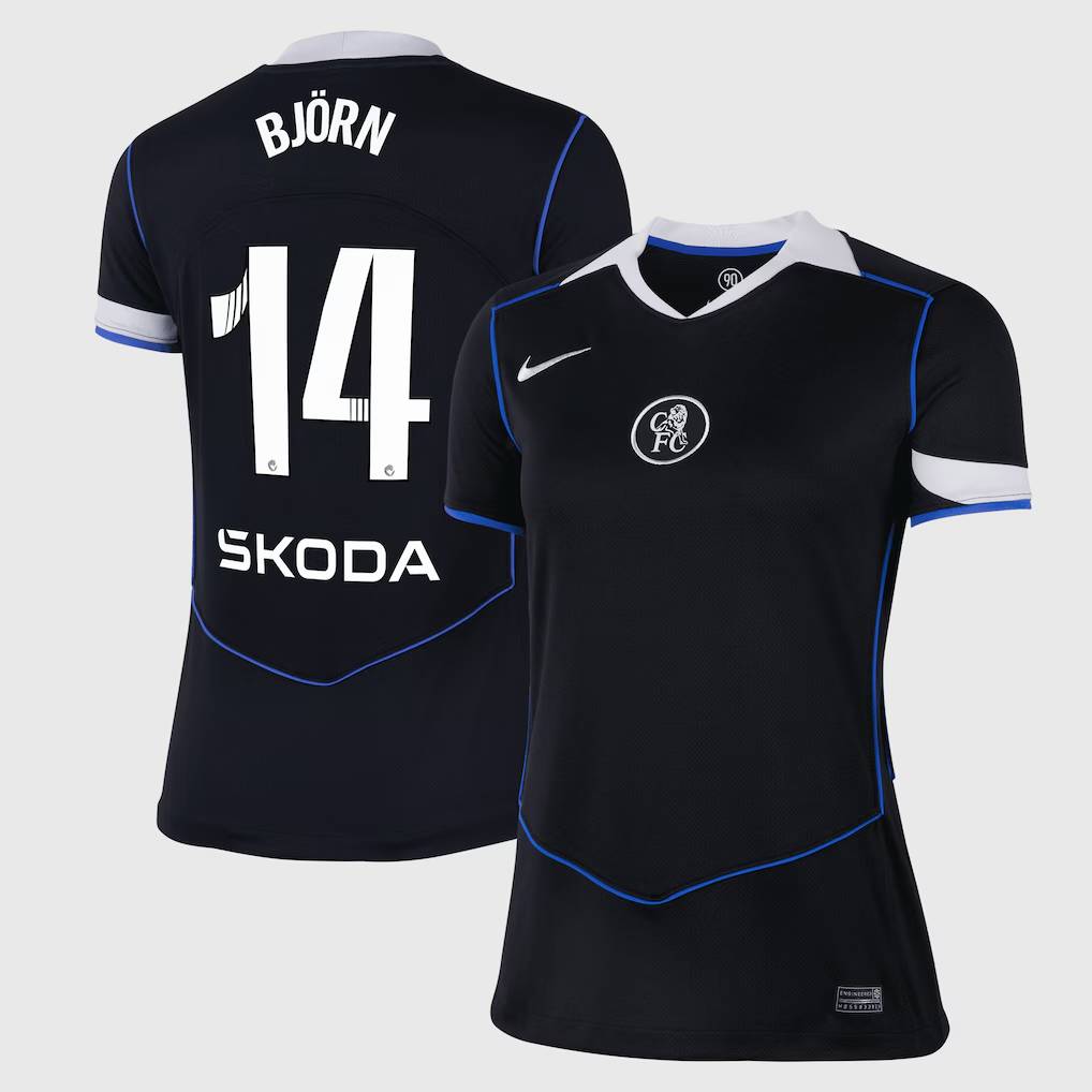 Chelsea Stores – Best Selection of chelsea wsl nike third stadium shirt 2025-26 – womens with björn 14 printing Chelsea Gear