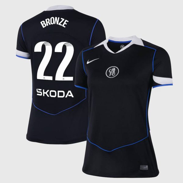 Chelsea Stores – Best Selection of chelsea wsl nike third stadium shirt 2025-26 – womens with bronze 22 printing Chelsea Gear