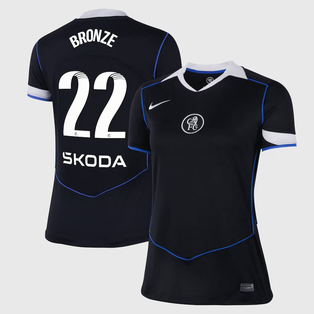 Chelsea Stores – Best Selection of chelsea wsl nike third stadium shirt 2025-26 – womens with bronze 22 printing Chelsea Gear