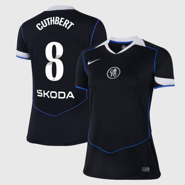 Chelsea Stores – Best Selection of chelsea wsl nike third stadium shirt 2025-26 – womens with cuthbert 8 printing Chelsea Gear