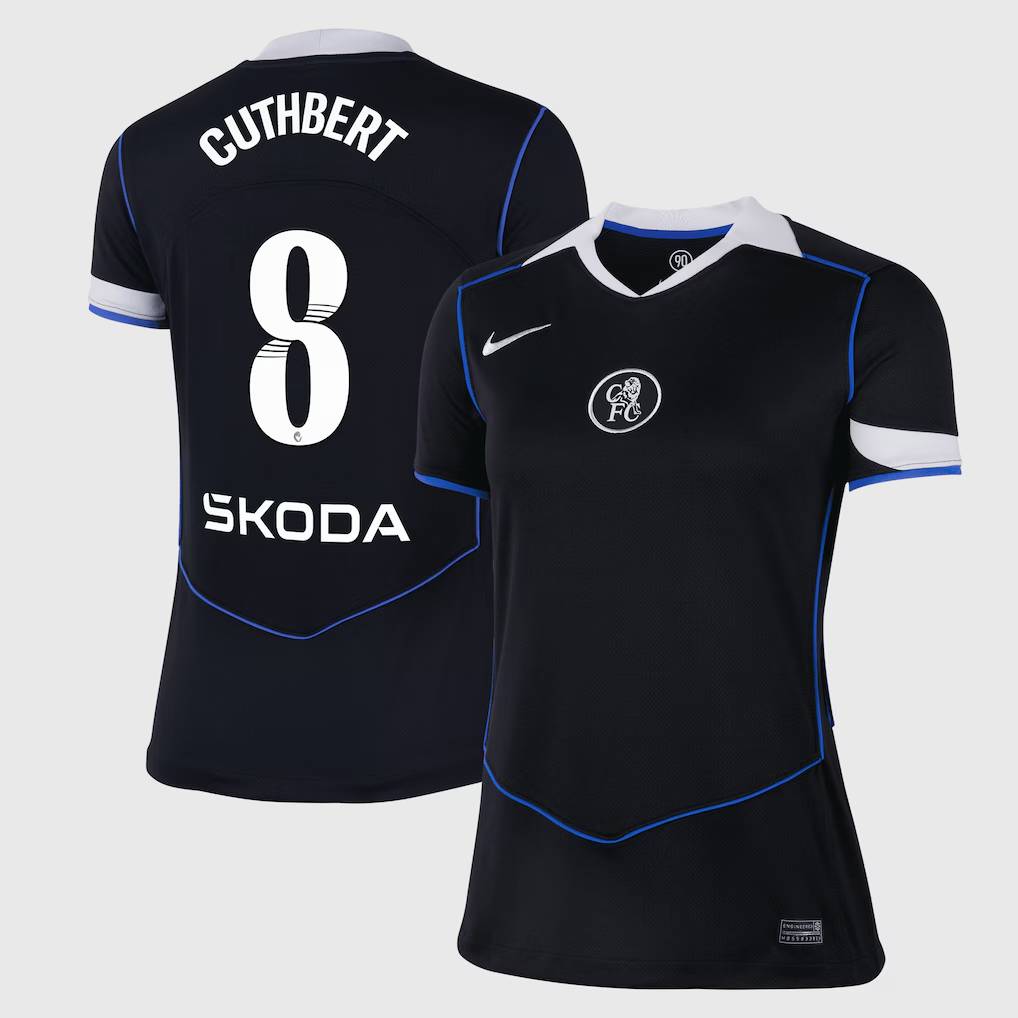 Chelsea Stores – Best Selection of chelsea wsl nike third stadium shirt 2025-26 – womens with cuthbert 8 printing Chelsea Gear