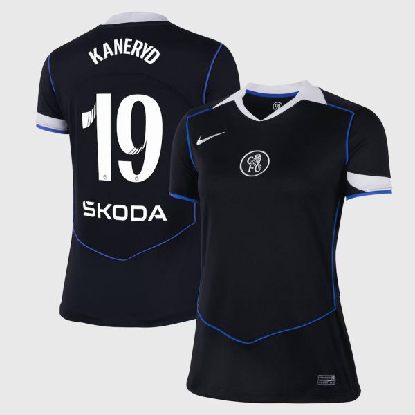 Chelsea Stores – Best Selection of chelsea wsl nike third stadium shirt 2025-26 – womens with kaneryd 19 printing Chelsea Gear