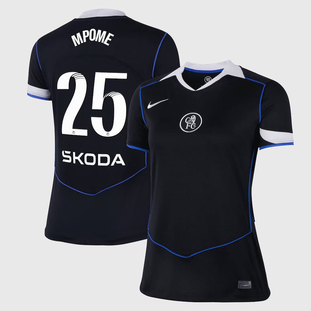 Chelsea Stores – Best Selection of chelsea wsl nike third stadium shirt 2025-26 – womens with mpome 25 printing Chelsea Gear