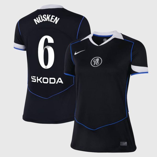 Chelsea Stores – Best Selection of chelsea wsl nike third stadium shirt 2025-26 – womens with nüsken 6 printing Chelsea Gear