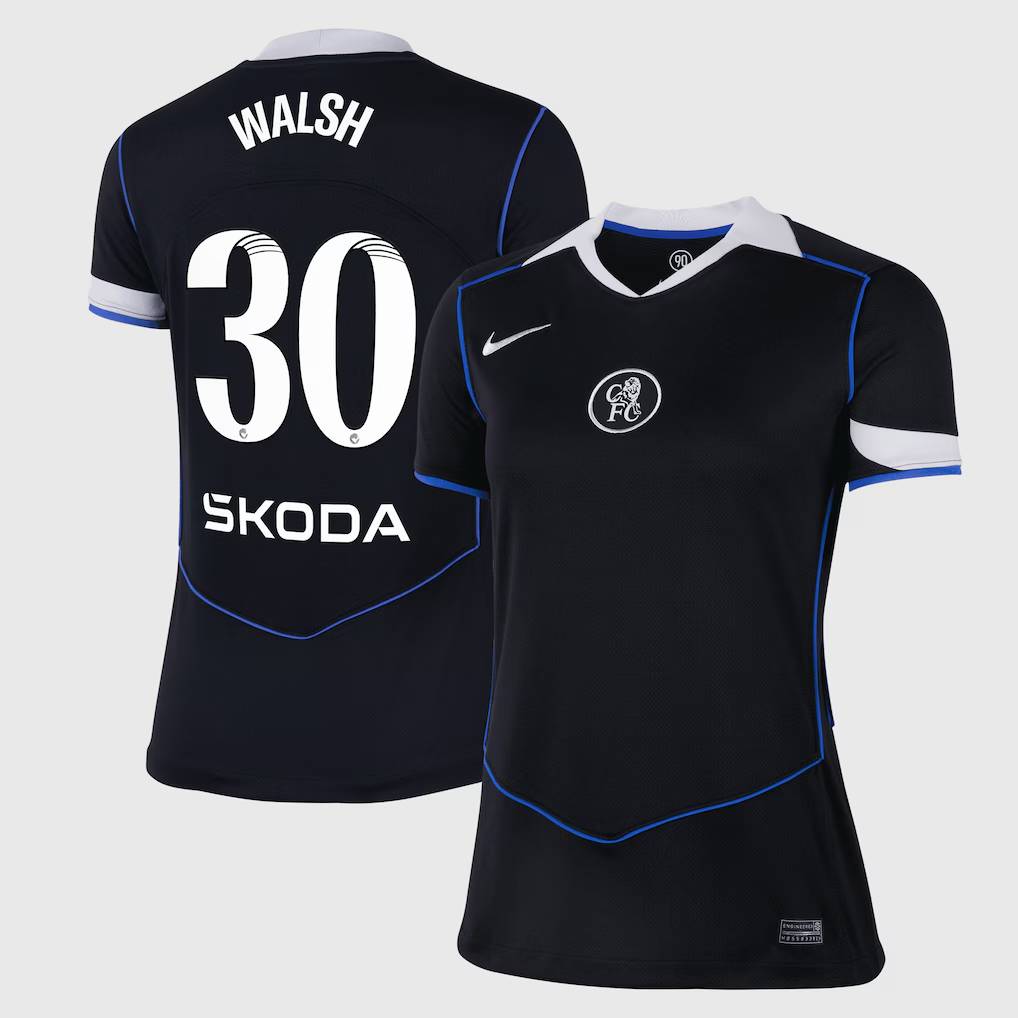Chelsea Stores – Best Selection of chelsea wsl nike third stadium shirt 2025-26 – womens with walsh 30 printing Chelsea Gear