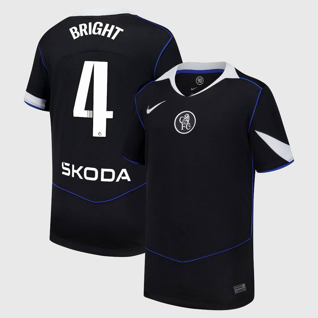Chelsea Stores – Best Selection of chelsea wsl nike third stadium shirt 2025-26 – youth with bright 4 printing Chelsea Gear