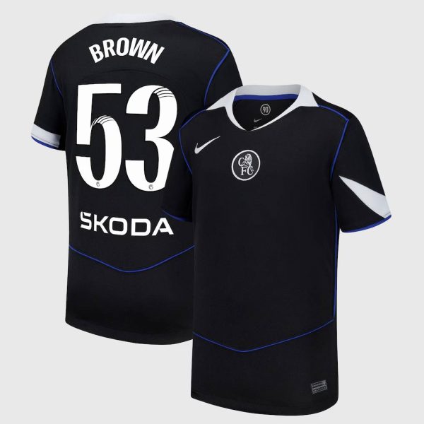 Chelsea Stores – Best Selection of chelsea wsl nike third stadium shirt 2025-26 – youth with brown 53 printing Chelsea Gear