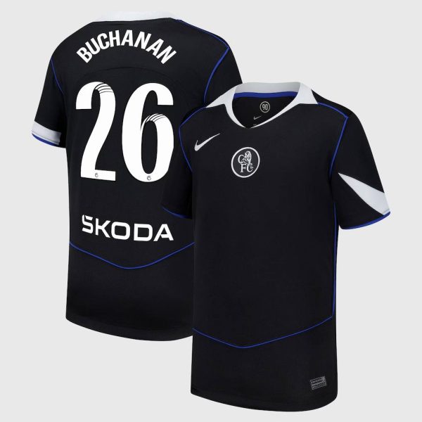 Chelsea Stores – Best Selection of chelsea wsl nike third stadium shirt 2025-26 – youth with buchanan 26 printing Chelsea Gear