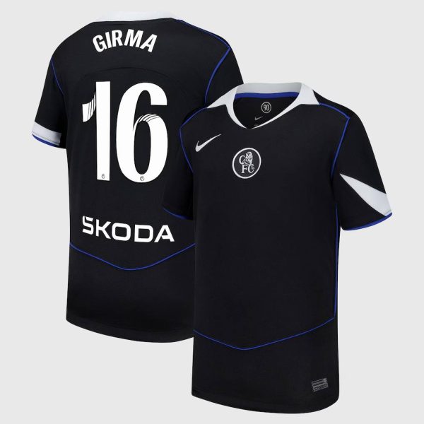 Chelsea Stores – Best Selection of chelsea wsl nike third stadium shirt 2025-26 – youth with girma 16 printing Chelsea Gear