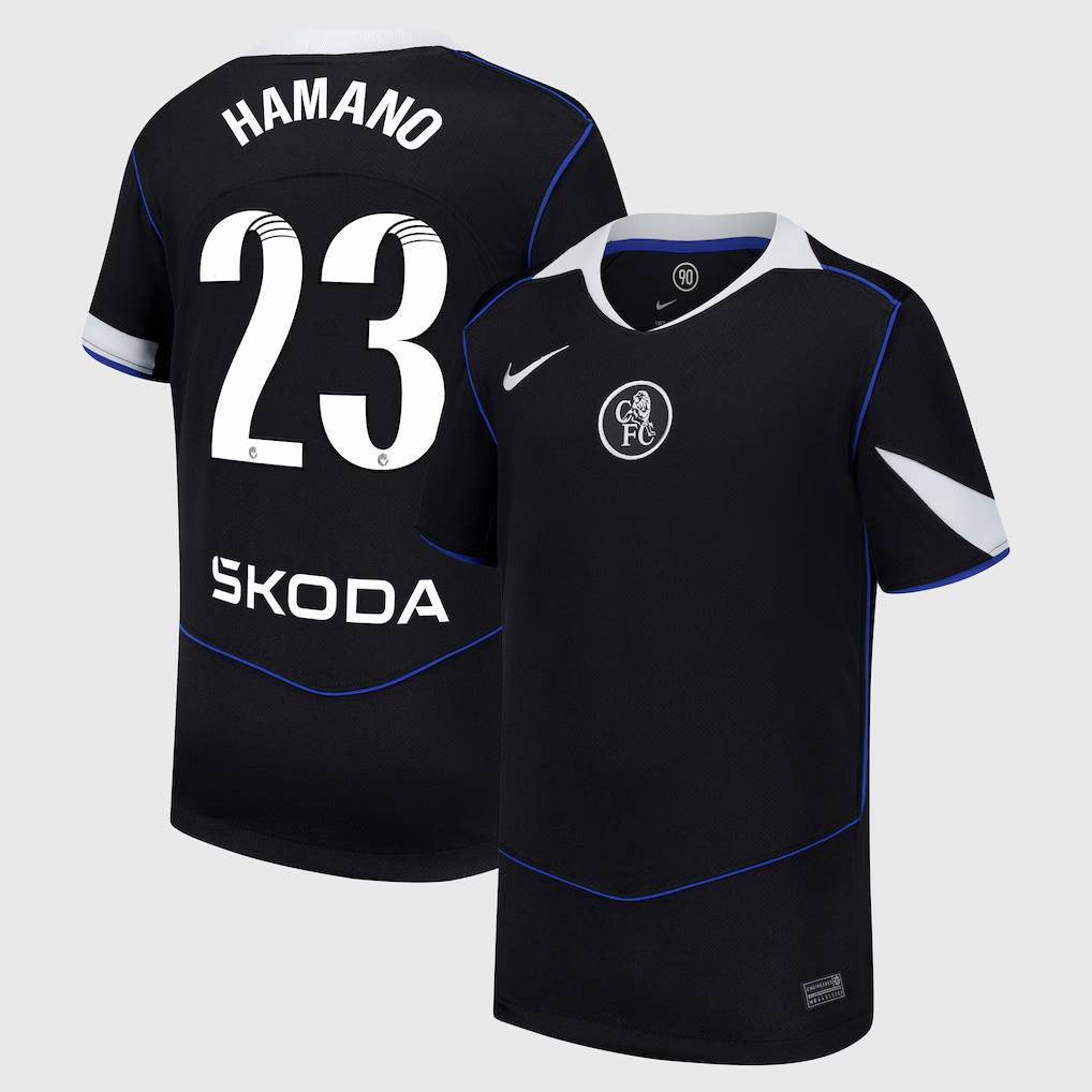 Chelsea Stores – Best Selection of chelsea wsl nike third stadium shirt 2025-26 – youth with hamano 23 printing Chelsea Gear