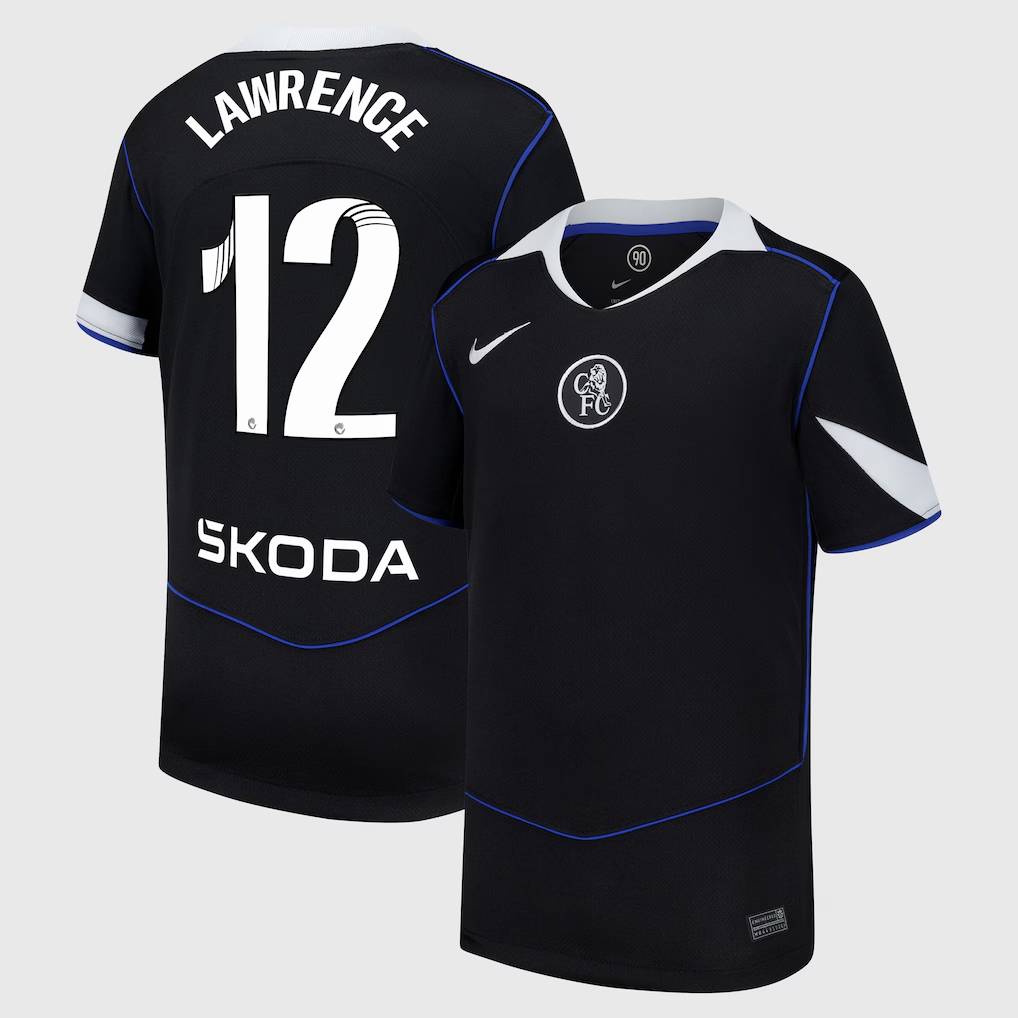 Chelsea Stores – Best Selection of chelsea wsl nike third stadium shirt 2025-26 – youth with lawrence 12 printing Chelsea Gear
