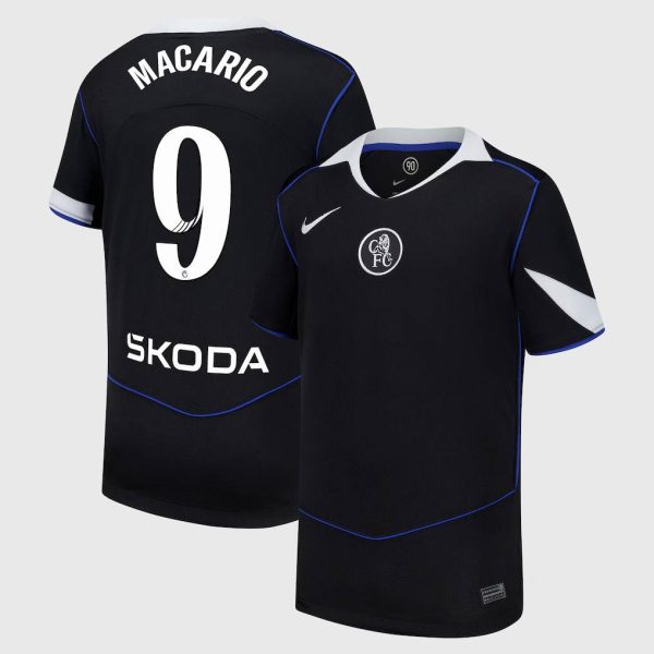 Chelsea Stores – Best Selection of chelsea wsl nike third stadium shirt 2025-26 – youth with macario 9 printing Chelsea Gear