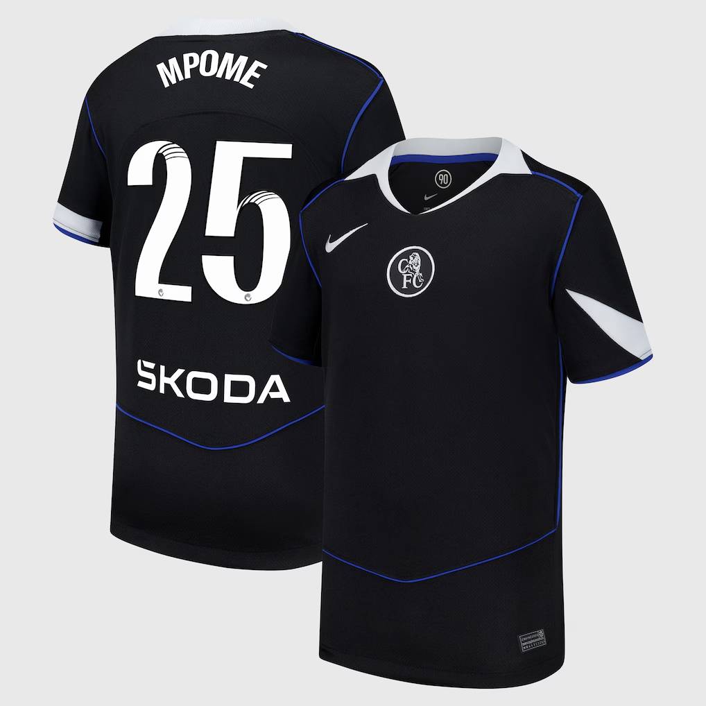 Chelsea Stores – Best Selection of chelsea wsl nike third stadium shirt 2025-26 – youth with mpome 25 printing Chelsea Gear