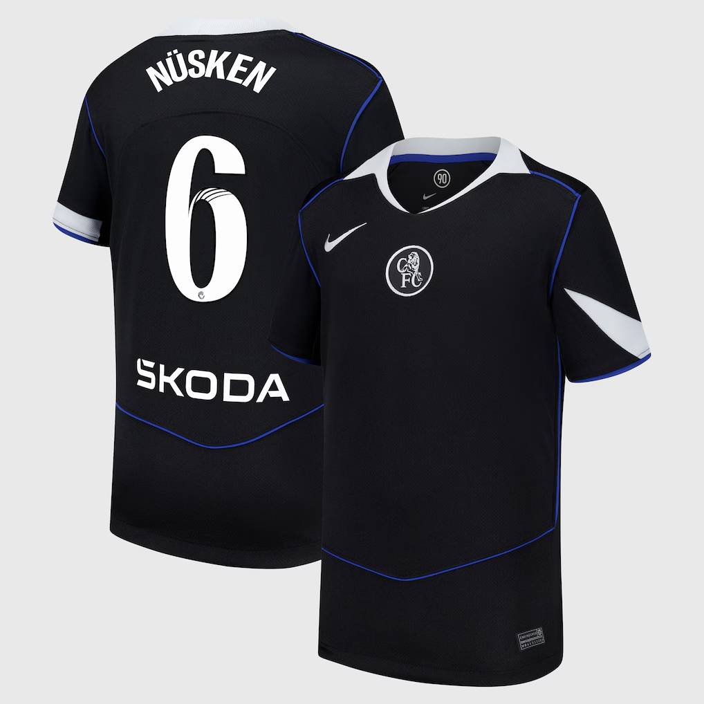 Chelsea Stores – Best Selection of chelsea wsl nike third stadium shirt 2025-26 – youth with nüsken 6 printing Chelsea Gear